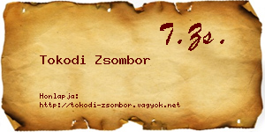 Tokodi Zsombor névjegykártya